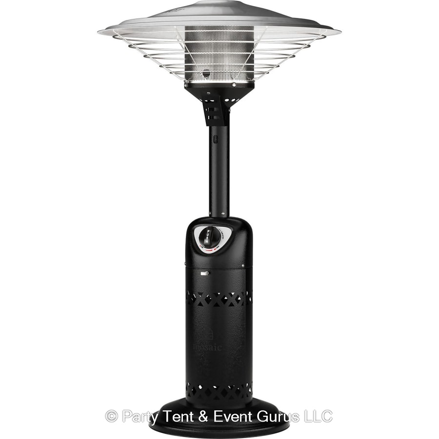 Black Tabletop Patio Heater 11000 BTU Rent in Houston